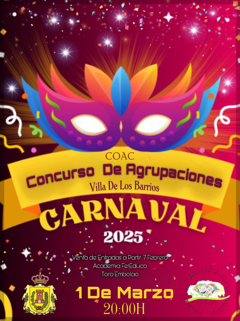 Programación Carnaval 2025 – Ayuntamiento de Los Barrios